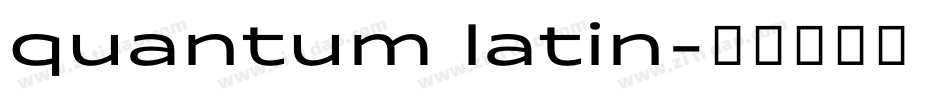 quantum latin字体转换